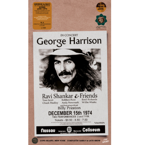 HARRISON GEORGE - NASSAU COLISEUM, LONG ISLAND NY, 1974 - NUMBERED EDITION