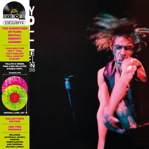 POP IGGY - Live At The Channel Boston - Limited Green Yellow Vinyl - RSD 2021 EXCLUSIVE