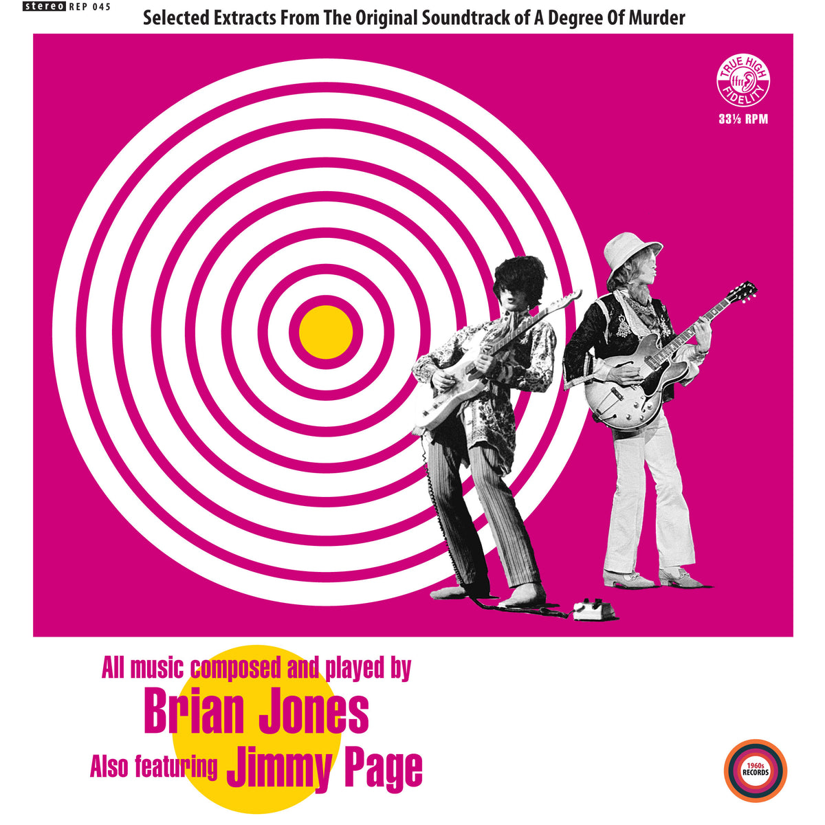 JONES BRIAN - FEATURING JIMMY PAGE - (SELECTED EXTRACTS FROM THE ORIGINAL SOUNDTRACK OF) A DEGREE OF MURDER'