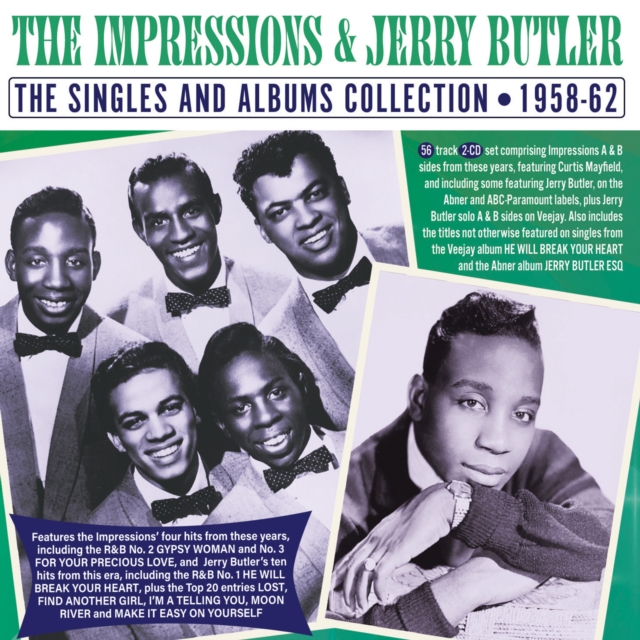 IMPRESSIONS - & JERRY BUTLER - Singles and Albums Collection: 1958-62