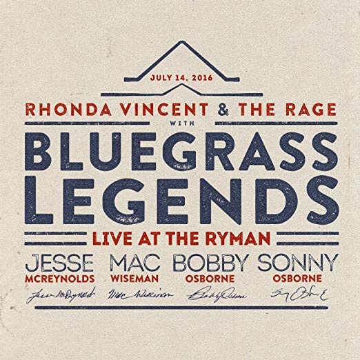 VINCENT RHONDA - &THE RAGE WITH BLUEGRASS LEGENDS - LIVE AT THE RYMAN